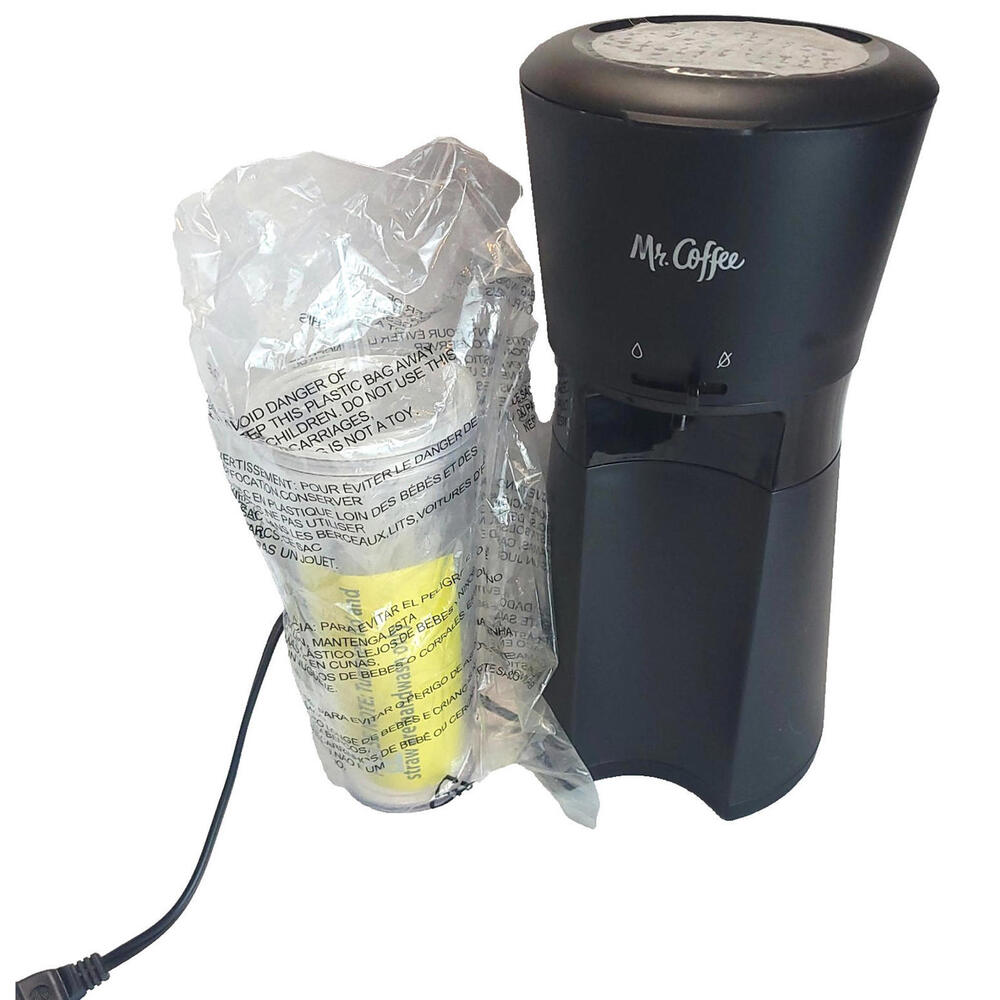 Mr. Coffee Iced Coffee Maker Single Serve w/ 22 oz Tumbler & Reusable Filter New
